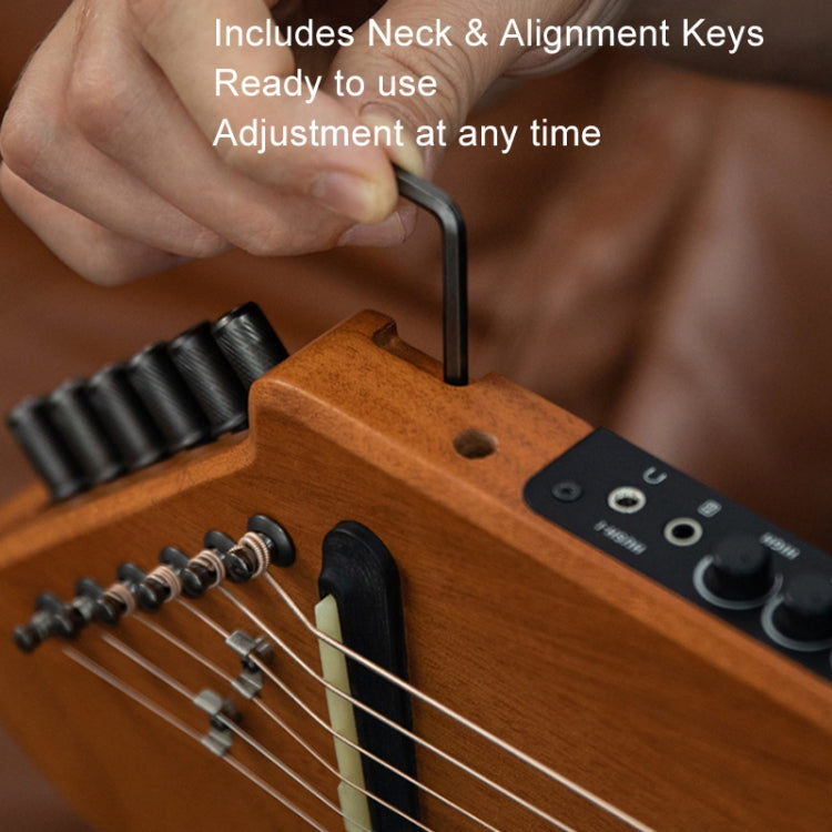 DONNER Smart Headless Silent Guitar Travel Portable Detachable Acoustic Guitar, Style: Maple