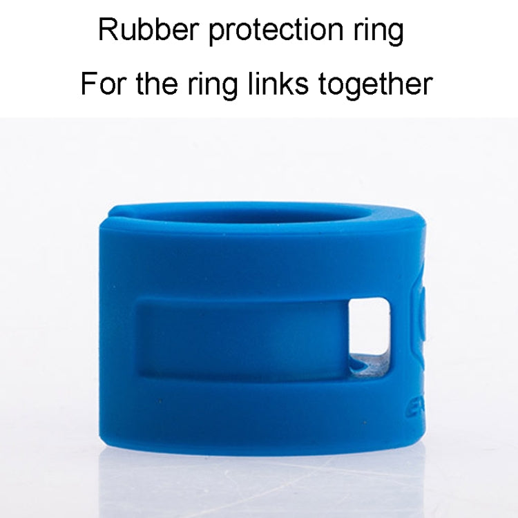 ENLEE 4pcs /Set Mountain Bike Rear And Front Fork Bumper Rubber Protection Ring Cycling Chain Ring Gear(Blue)