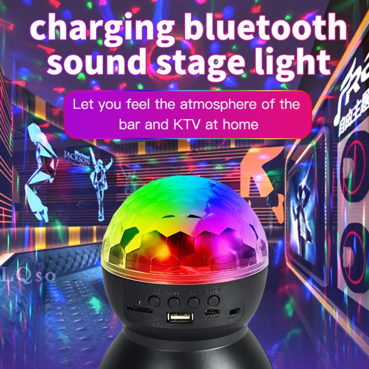 Home LED Magic Ball Lights Bounce Ambient Lamps Room Sound Lights Balls, Color: Charging Model Black(RGB Colorful 5W)