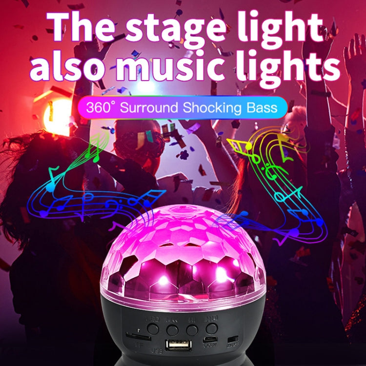 Home LED Magic Ball Lights Bounce Ambient Lamps Room Sound Lights Balls, Color: Charging Model Black(RGB Colorful 5W)