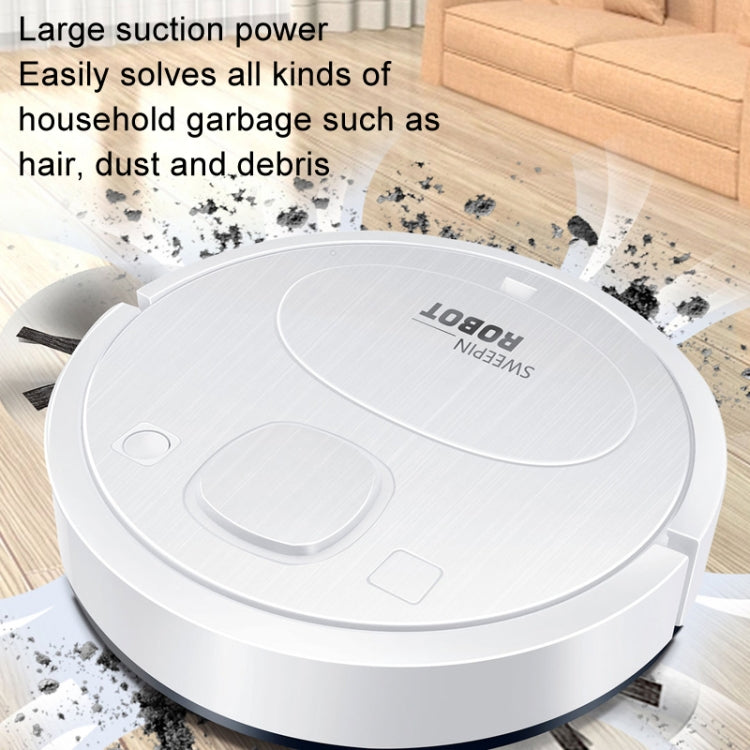 Intelligent Screening Robot USB Charging Automatic Cleaning Machine Vacuum Cleaner(White)