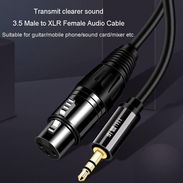 JINGHUA 3.5mm Male To XLR Female Microphone Cable Computer Mixer Audio Cable, Length: 5m