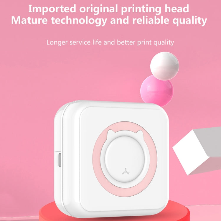 C15 Mini Student Bluetooth Inkless Photo Label Thermal Printer, Spec: Green+5 Stickers+5 Paper