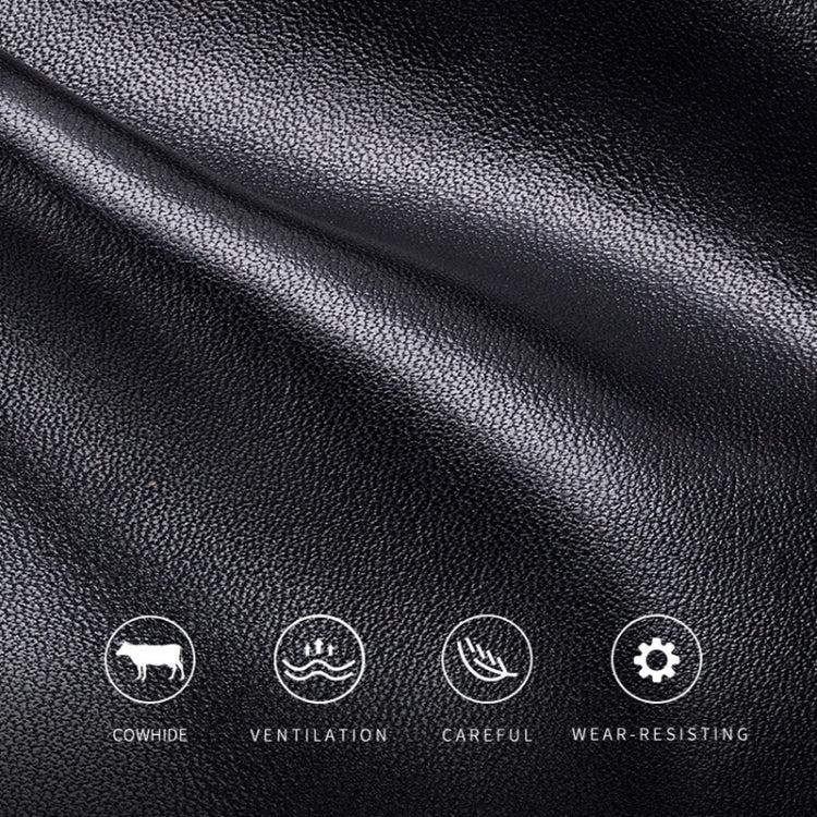 BULL CAPTAIN 0200 Large-capacity First-layer Cowhide Multi-card Slot Wallet RFID Anti-theft Card Holder(Coffee)