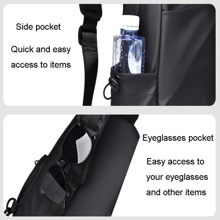 WEIXIER 2122 Casual Single-Shoulder Crossbody Chest Bag Large Capacity Waterproof Motorcycle Bag(Blue)