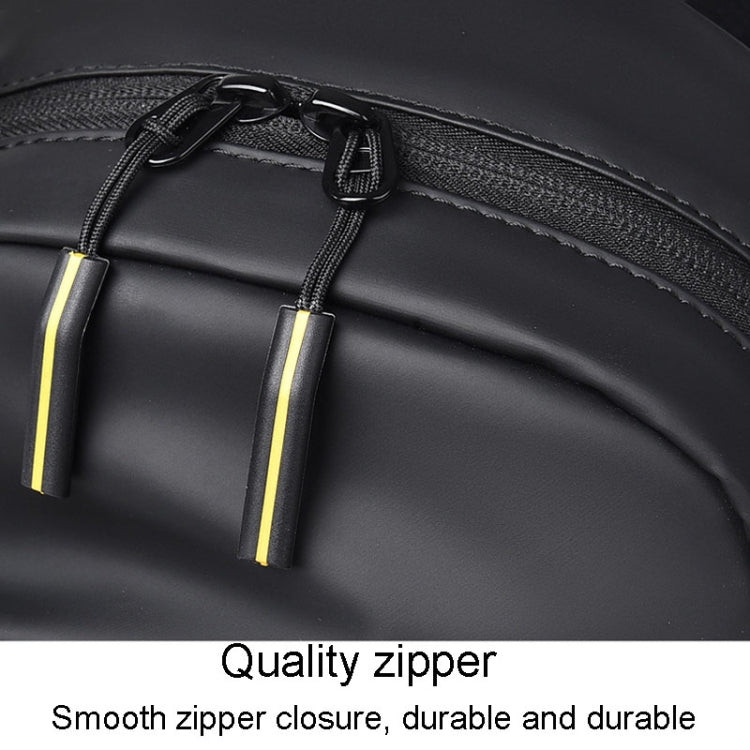 WEIXIER 2122 Casual Single-Shoulder Crossbody Chest Bag Large Capacity Waterproof Motorcycle Bag(Black)