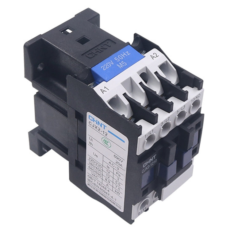 CHNT CJX2-2501 25A 220V Silver Alloy Contacts Multi-Purpose Single-Phase AC Contactor