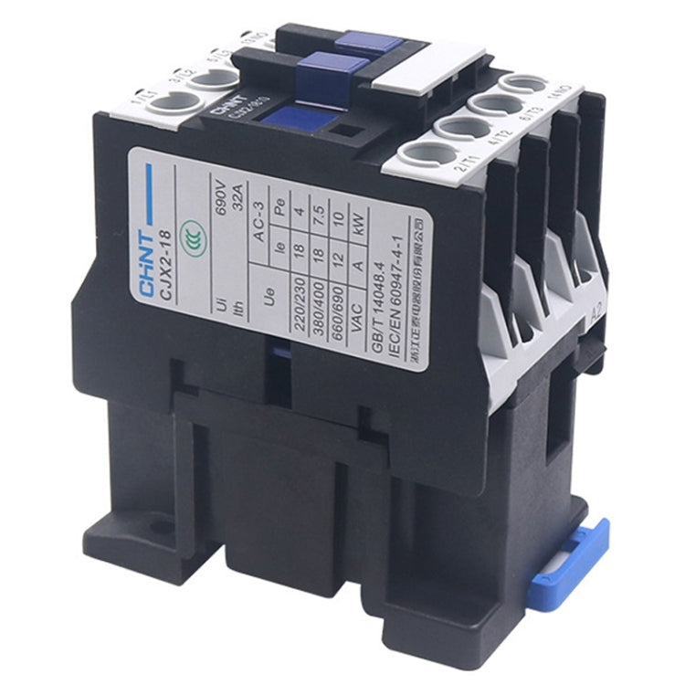 CHNT CJX2-0901 9A 220V Silver Alloy Contacts Multi-Purpose Single-Phase AC Contactor