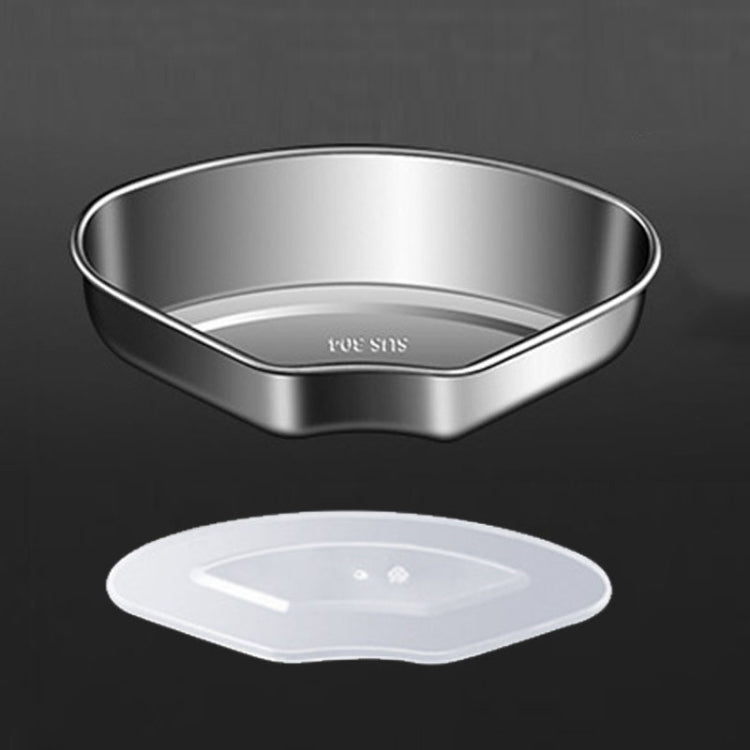 Kacheeg Stainless Steel Fan-Shaped Steamer Tray Household Childrens Supplementary Food Steampak, Specification: Large Steamed Box+PP Cover