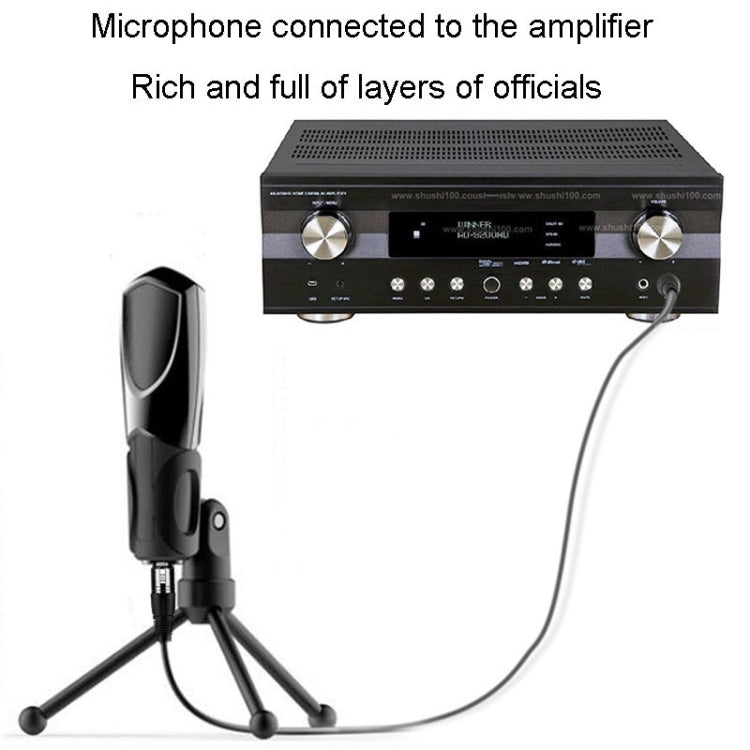 JINGHUA 6.5 Male To Female XLR Audio Cable 6.35 Three Core Balanced Microphone Mixer, Size: 5m(Black)