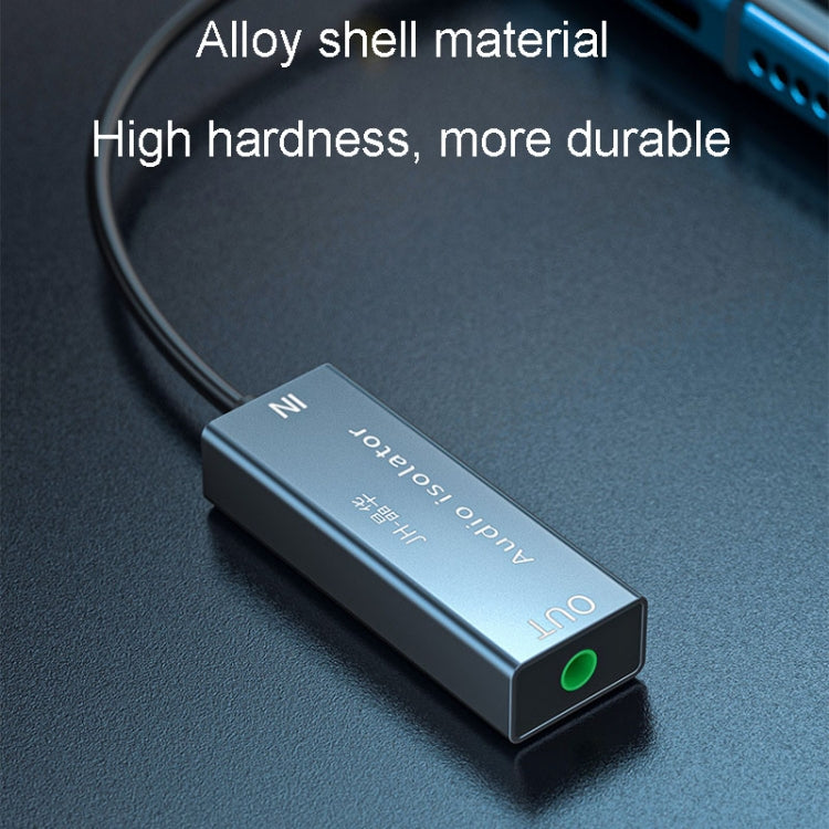 JINGHUA Z100 3.5mm Audio Isolator Car AUX Noise Reduction And Anti-Interference Sound Filtering(Black Gray)