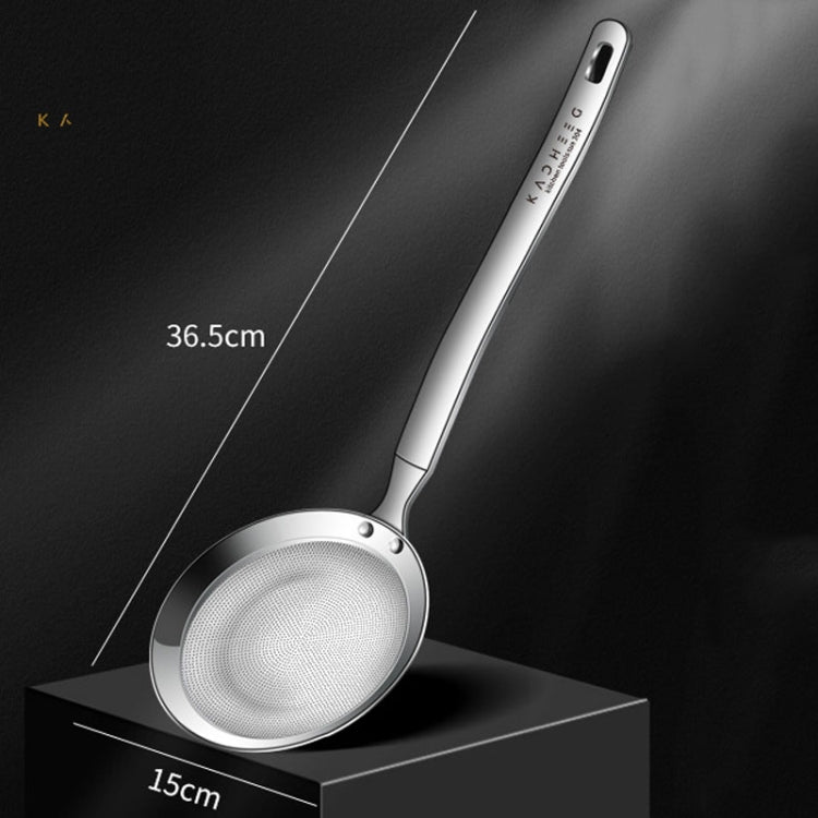 Kacheeg 304 Stainless Steel Soymilk Spoon Kitchen Oil Filter Ladle, Size: 15 x 36.5cm
