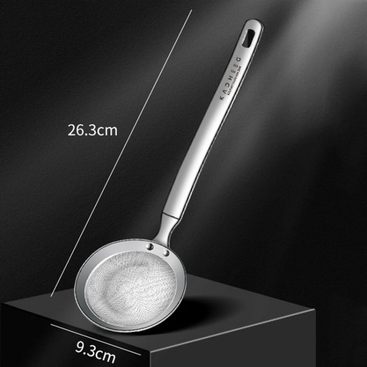 Kacheeg 304 Stainless Steel Soymilk Spoon Kitchen Oil Filter Ladle, Size: 9.3 x 26.3cm