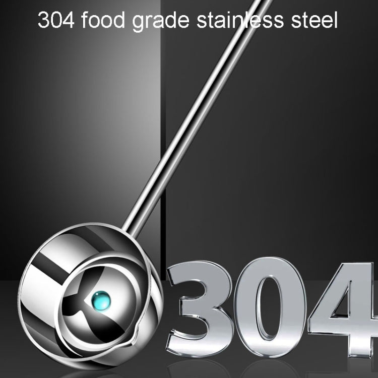 Kacheeg Stainless Steel Hot Oil Skillet Kitchen Small Oil Pouring Spoon, Style: Froested