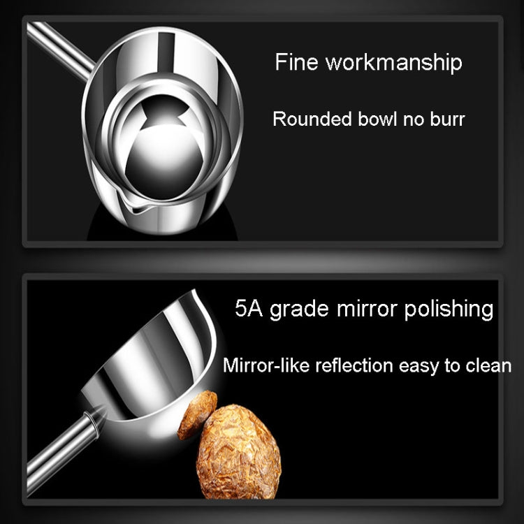 Kacheeg Stainless Steel Hot Oil Skillet Kitchen Small Oil Pouring Spoon, Style: Froested