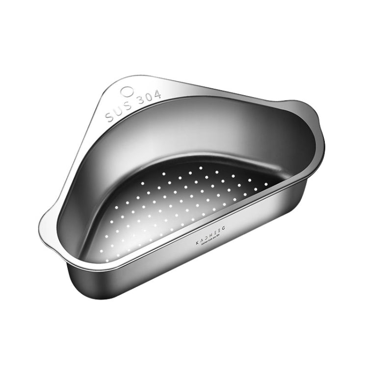 Kacheeg Food Residue Filtering And Drainage Rack For Tanks Sink Storage Trash Shelf, Style: Triangle Silver