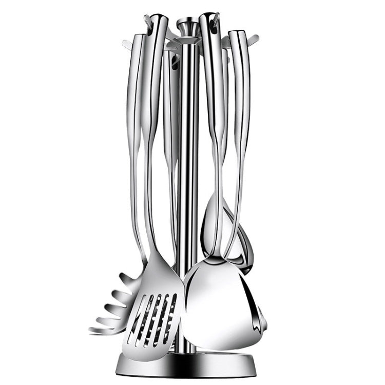 Kacheeg Household Stainless Steel Spatula Kitchenware Kitchen Cooking Tools, Style: Storage Frame