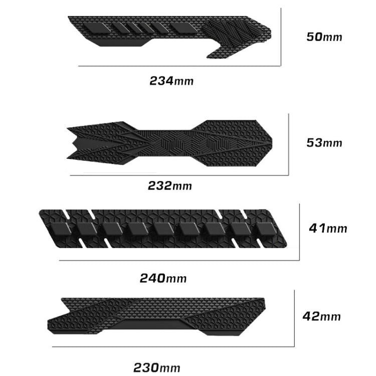 ENLEE E-654 Bicycle Silicone Chainstay Protector Mountain Road Bike Downtube Cover Stickers, Model: E212