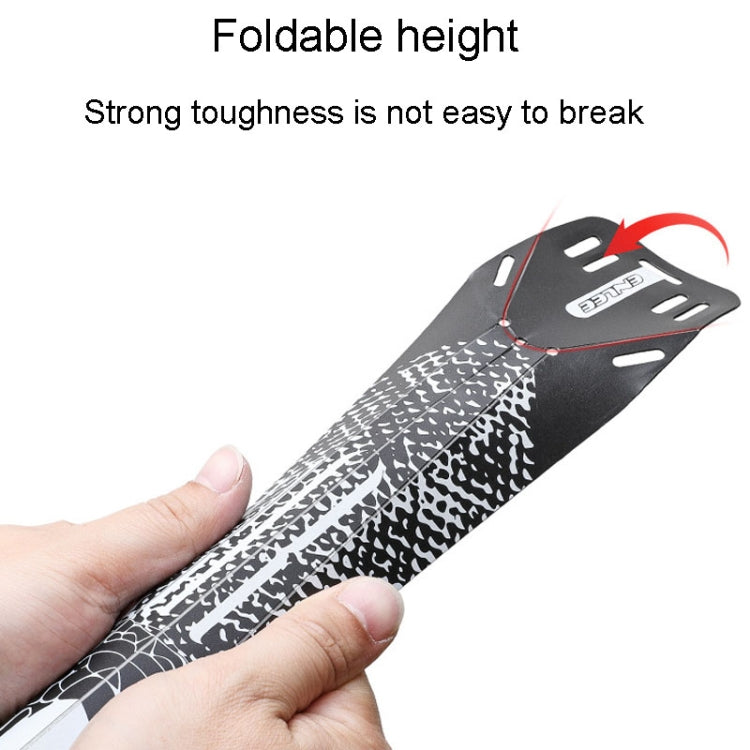 ENLEE E-641316 6pcs /Set Bicycle Extended Front And Rear Mudguards Road Bike Quick Detachable Fenders, Style: Black Model