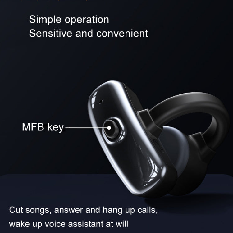 OpenBuds P2 Clip-On Bone Conduction Bluetooth Earphone Sports Music Wireless Earphone(White)
