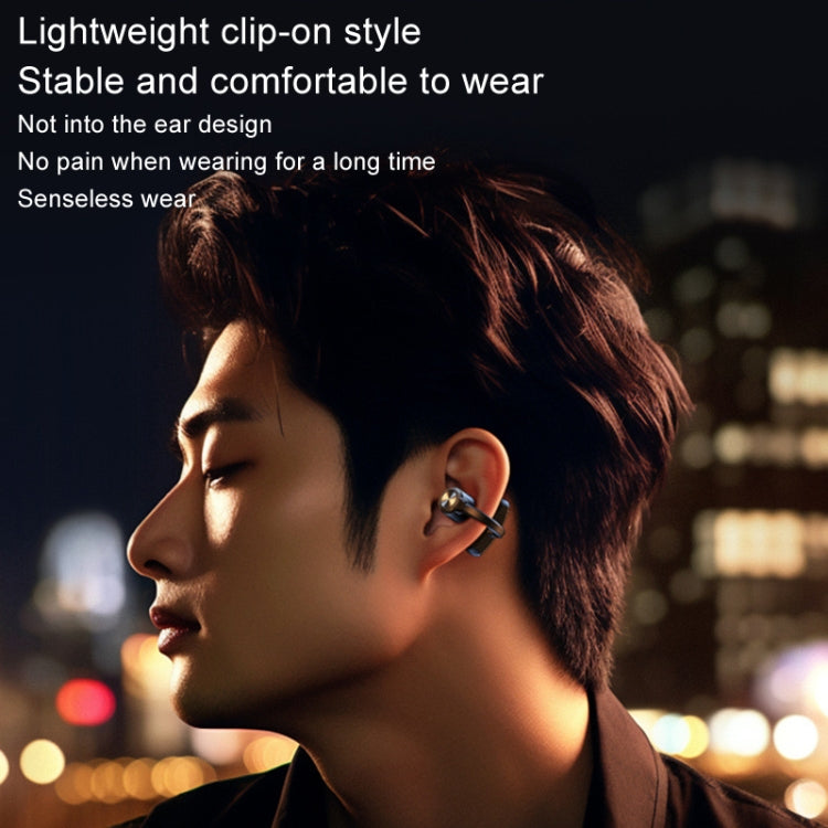 OpenBuds P2 Clip-On Bone Conduction Bluetooth Earphone Sports Music Wireless Earphone(Black)
