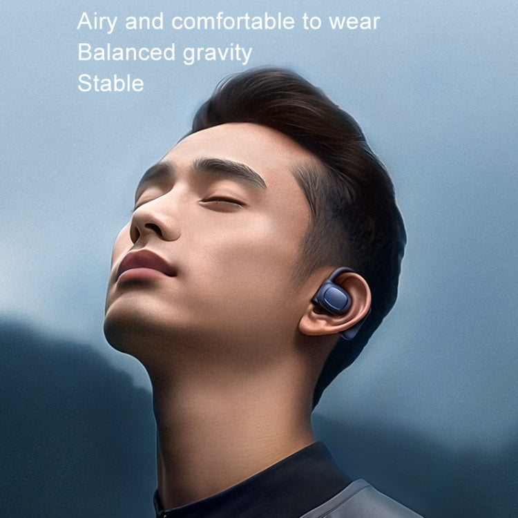 REMAX OpenBuds P5 Colorful Crystal Hanging Ear Air Conduction Bluetooth Earphone OWS Sports Music Wireless Earphone(White)