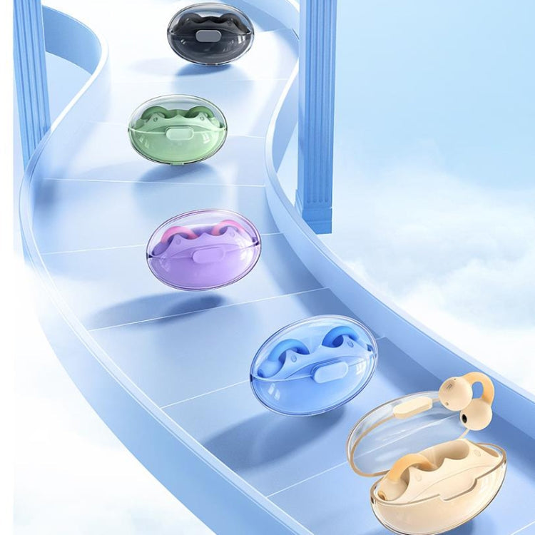 REMAX CozyBuds W15 Transparent Ear Clip Wireless Bluetooth Earphone OWS Sports Earphone(Blue)
