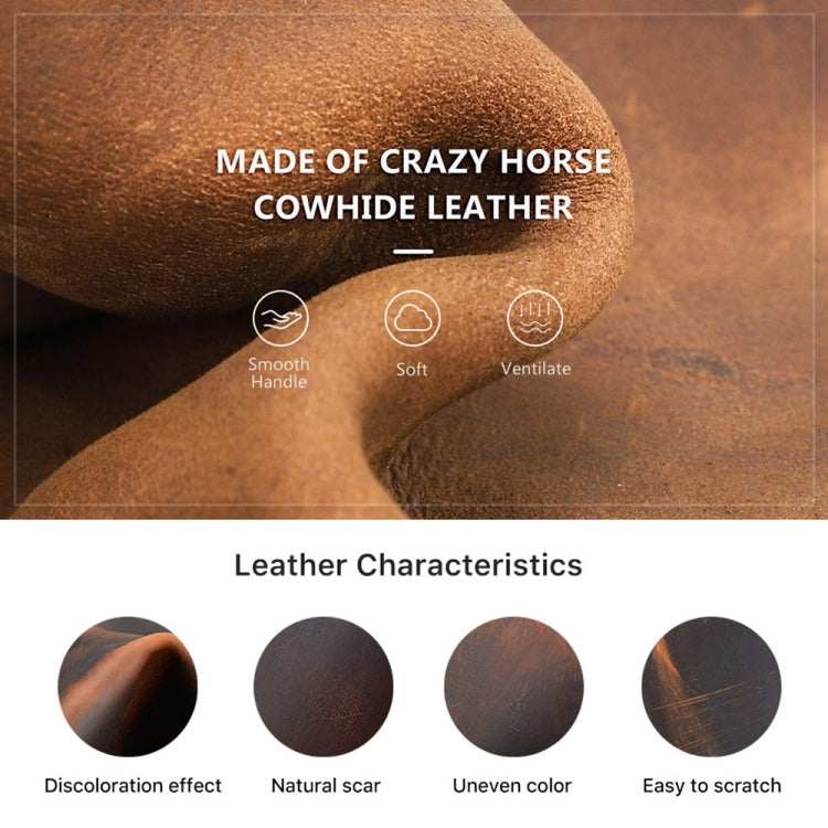 For Huawei FreeBuds 5 CONTACTS FAMILY CF1170 Cowhide Anti-Fall Bluetooth Earphone Protective Case(Coffee)