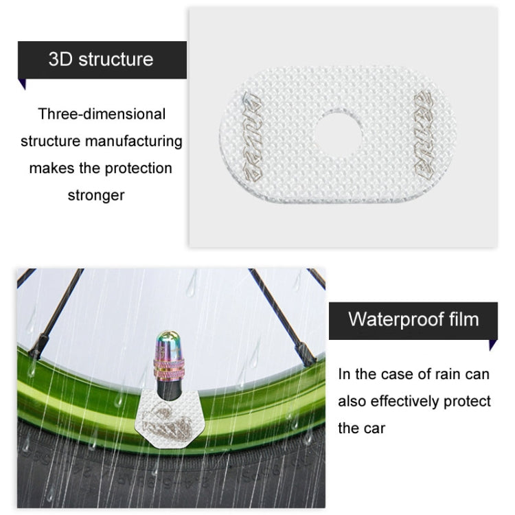 ENLEE E-Q234 1pair Bicycle Universal Valve Stickers Bike Touring Wheel Decorative Stripes, Model: H Model