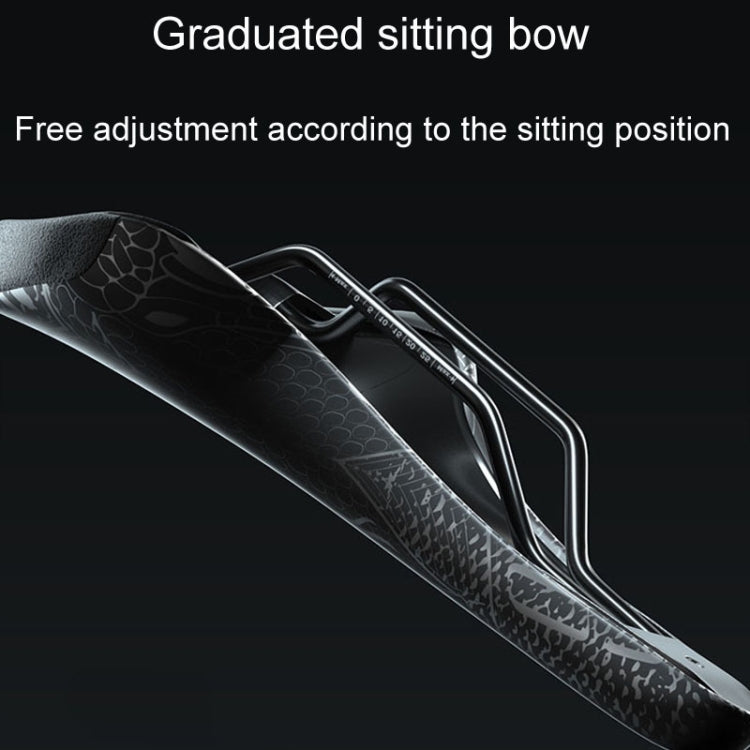 ENLEE ZD-B834 Bicycle Cushion Saddle Mountain Bike Shock Absorbing Seat, Style: Snake Head