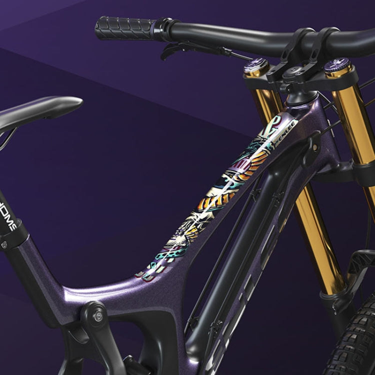 ENLEE E-2210 10pcs /Set Bicycle Jersey Stickers Mountain Bike Frame Protection Adhesive Tape, Model: Snake