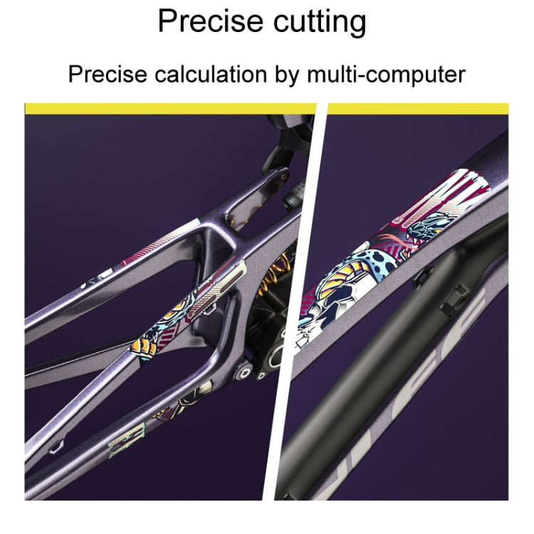 ENLEE E-2210 10pcs /Set Bicycle Jersey Stickers Mountain Bike Frame Protection Adhesive Tape, Model: Chinese Style