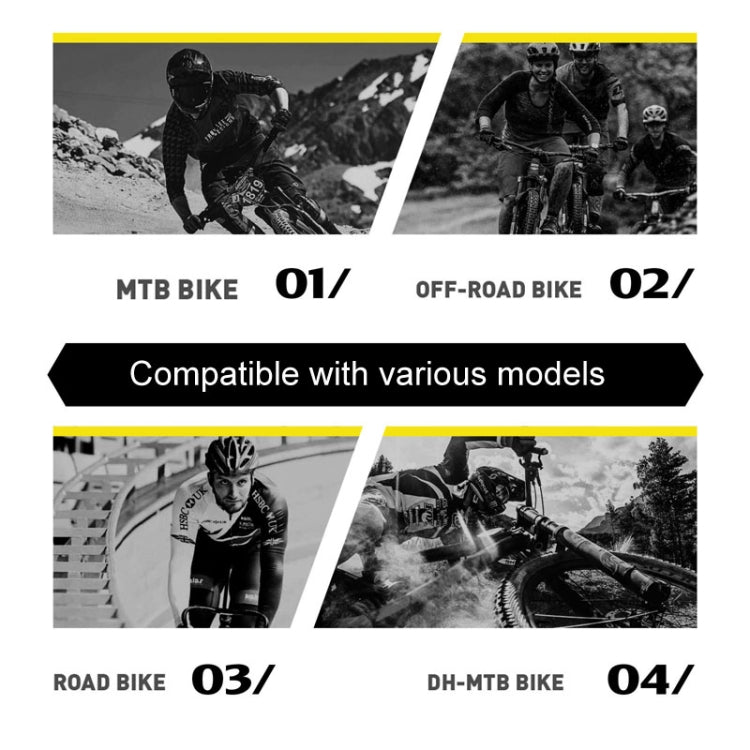 ENLEE E-2210 10pcs /Set Bicycle Jersey Stickers Mountain Bike Frame Protection Adhesive Tape, Model: Shark