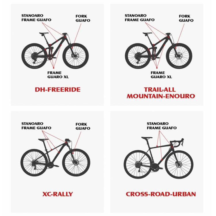 ENLEE E-2210 10pcs /Set Bicycle Jersey Stickers Mountain Bike Frame Protection Adhesive Tape, Model: Snake
