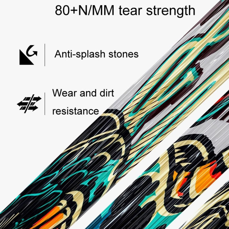 ENLEE E-2210 10pcs /Set Bicycle Jersey Stickers Mountain Bike Frame Protection Adhesive Tape, Model: Aurora