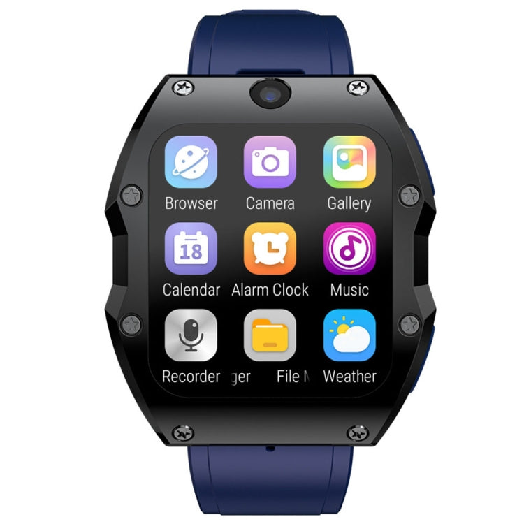 LOKMAT Appllp 3 Max 2.02-Inch Plug Card 4G Call Waterproof Sport Smart Watch With SOS(Blue)