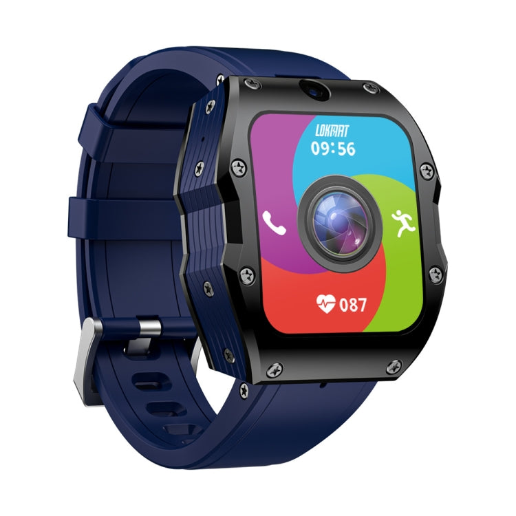LOKMAT Appllp 3 Max 2.02-Inch Plug Card 4G Call Waterproof Sport Smart Watch With SOS(Claret)