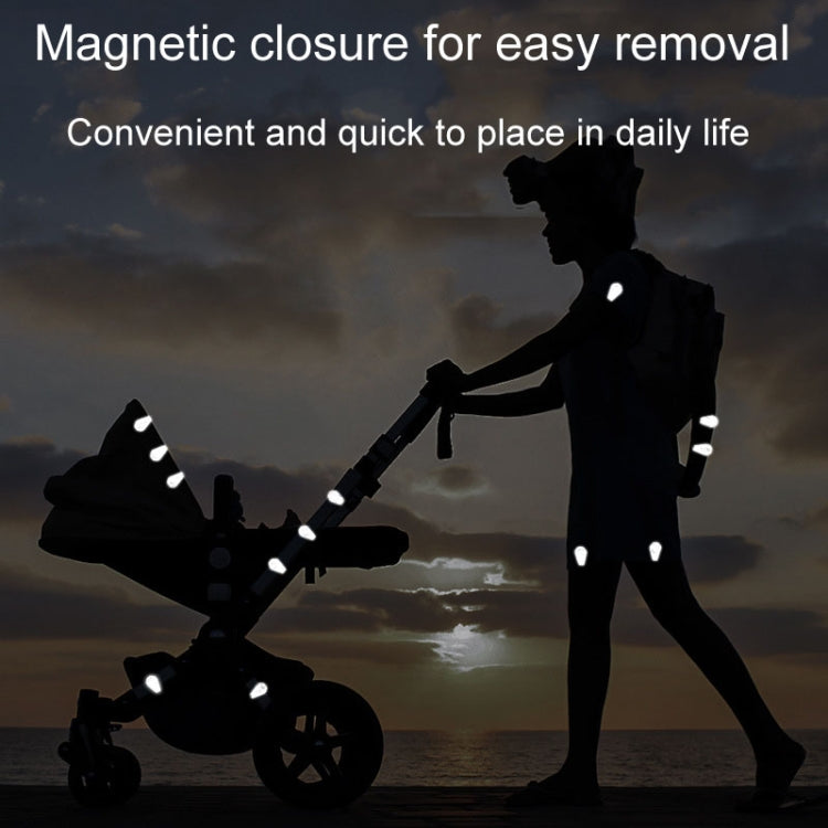 ENLEE EN-7855 Multifunctional Reflective Magnet Clip Outdoor Sports Night Running Safety Warning Stickers, Style: G Model