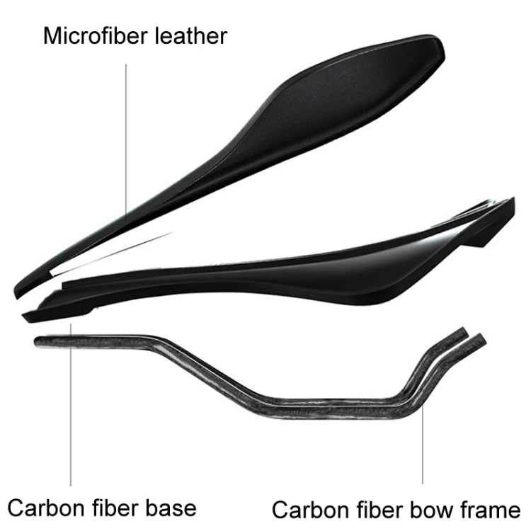 ENLEE E-ZD412 Bicycle Carbon Fiber Cushion Outdoor Riding Mountain Bike Saddle, Style: Explosion