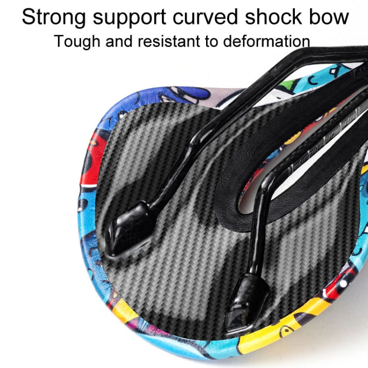 ENLEE E-ZD412 Bicycle Carbon Fiber Cushion Outdoor Riding Mountain Bike Saddle, Style: Explosion
