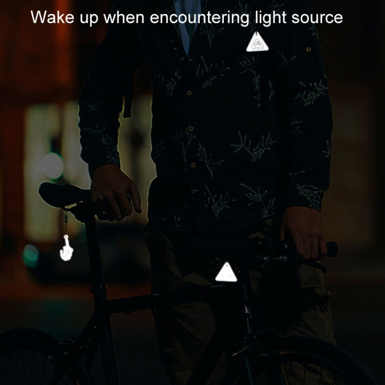ENLEE EN-3562 Bicycle Backpack Reflective Pendant Accessories Night Riding Reflective Keychain, Style: 01 Model