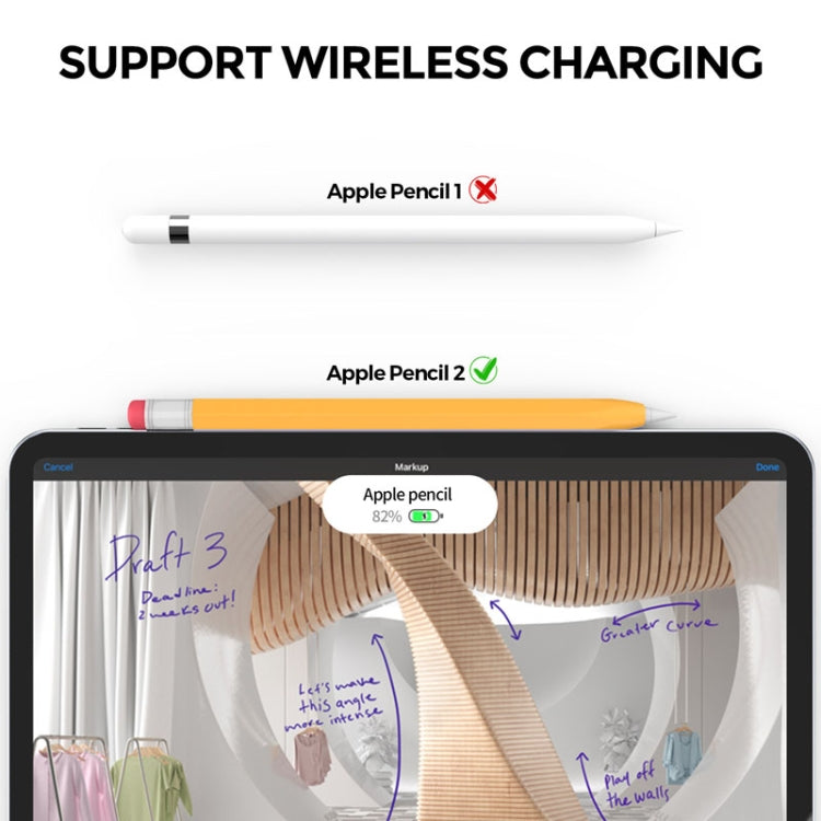 For Apple Pencil 2 AhaStyle PT180-2 Retro Stylus Protective Case Drop Proof Capacitive Pen Cover(Pink)