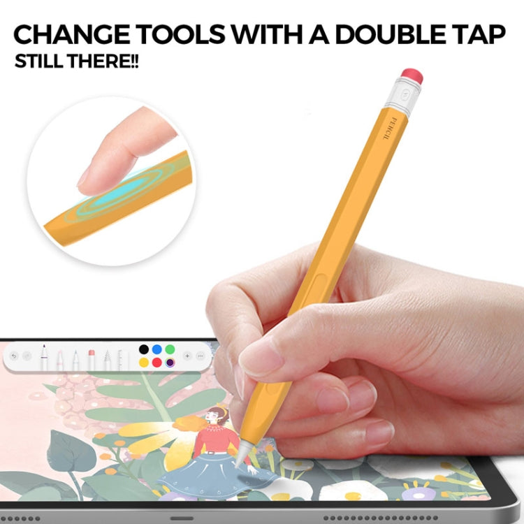 For Apple Pencil 2 AhaStyle PT180-2 Retro Stylus Protective Case Drop Proof Capacitive Pen Cover(Pink)
