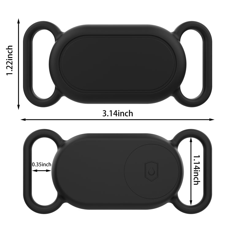 For Samsung Galaxy SmartTag 2 Pet Silicone Life Waterproof Protective Case