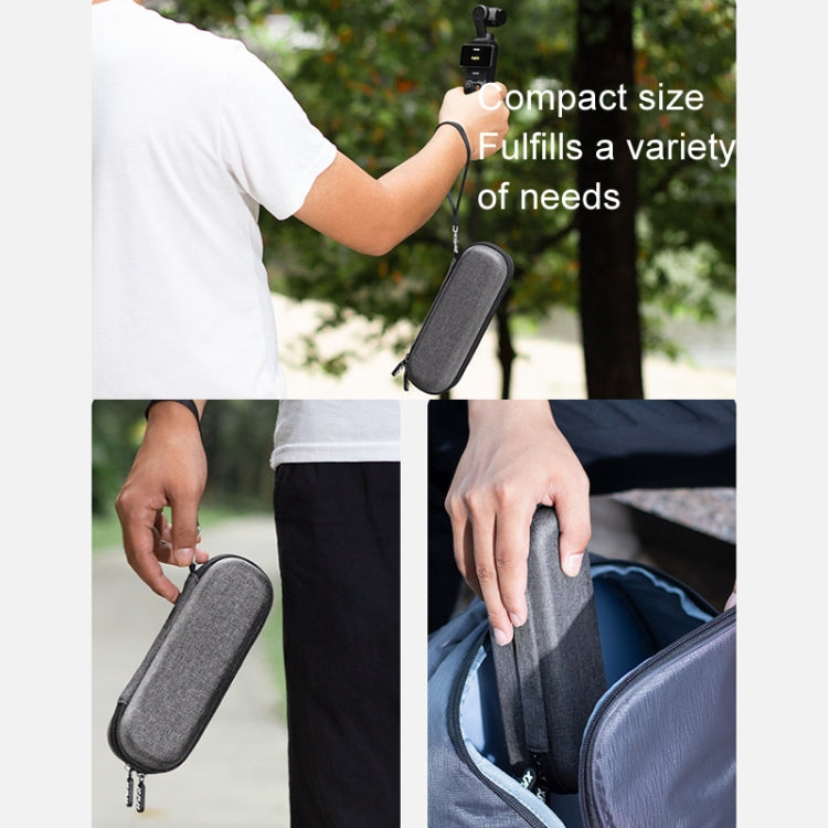 For DJI Osmo Pocket 3 XFJI Storage Box Waterproof Drop-proof Mini Body Handbag Accessories(Dark Gray)
