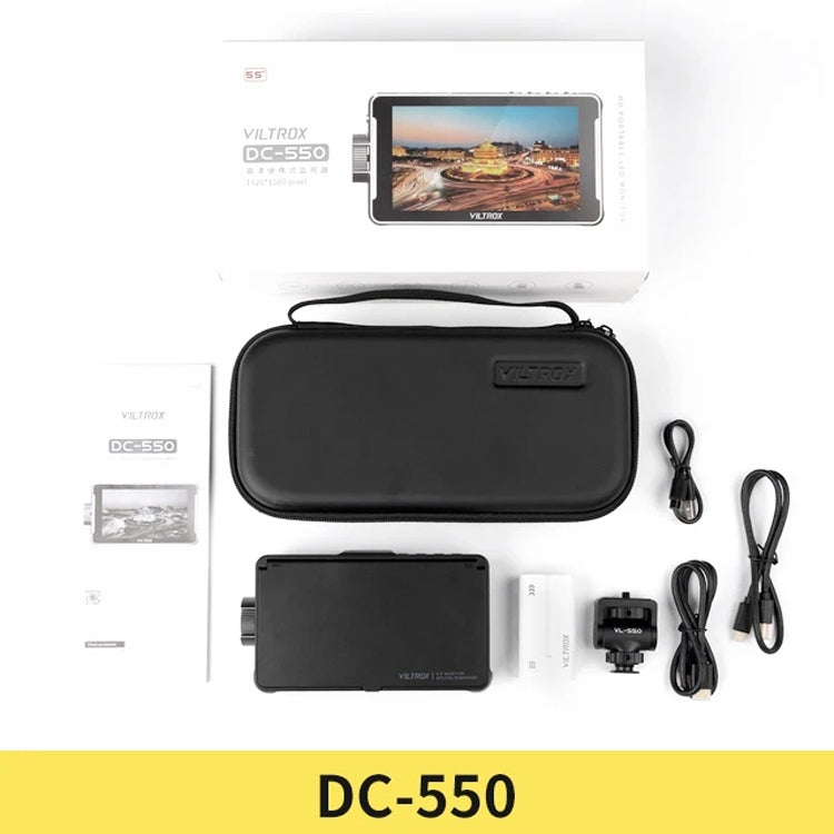 VILTROX DC550 Button Model 5.5 Inch Camera Studio Monitors 4K HDMI 3D LUT Director Monitor