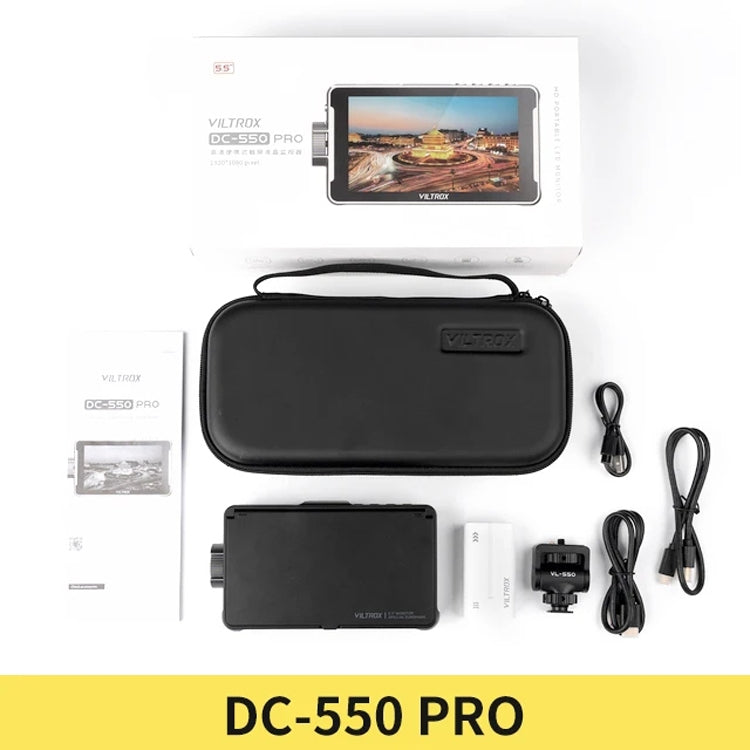 VILTROX DC550 Pro 5.5 Inch Camera Studio Monitors 4K HDMI 3D LUT Director Monitor