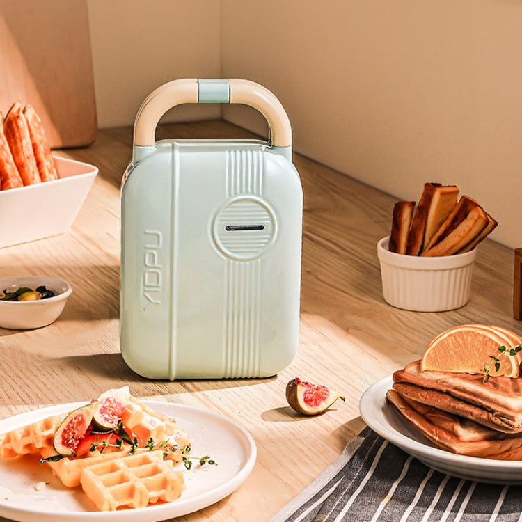 5 In 1 YIDPU Multifunctional Family Breakfast Maker Light Diet Sandwich Waffle Baker, CN Plug(Green)