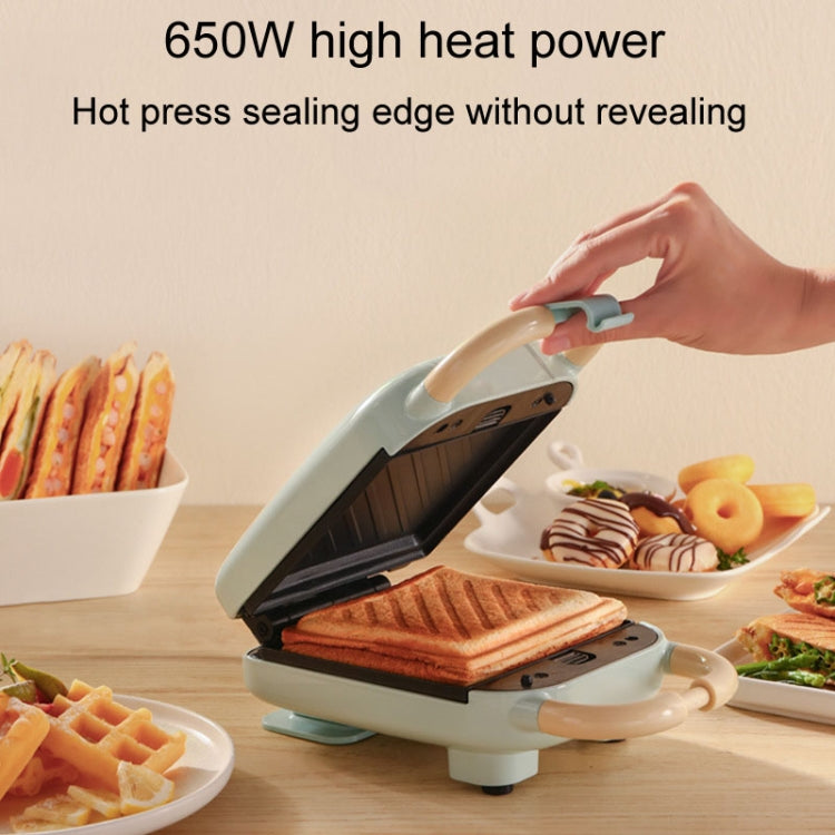7 In 1 YIDPU Multifunctional Family Breakfast Maker Light Diet Sandwich Waffle Baker, CN Plug(Green)