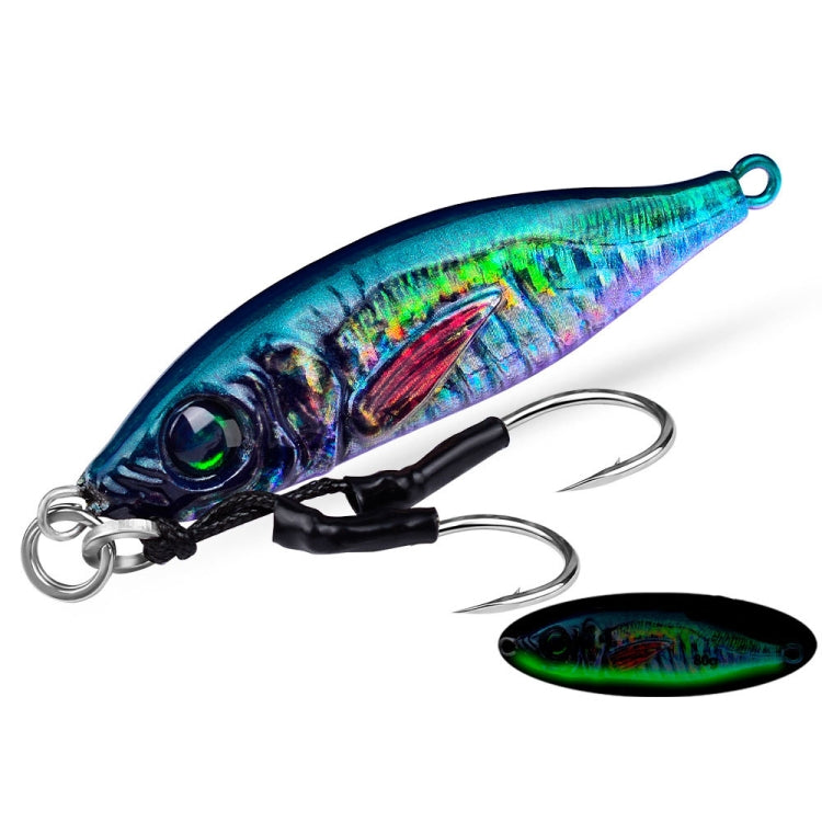 PROBEROS  LF136 Fishing Lure 3D Spray Painted Imitation Bait Long Casting Freshwater Fishing Warbler Bass Leader Lure, Size: 60g(Color I)